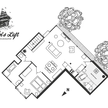 Daire Kaeptns Loft